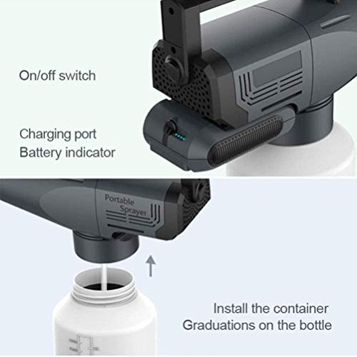 Pistolet pulvérisateur électrique portable sans fil pour stérilisation à la maison - 7