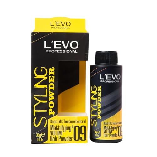 LEVO PROFESSIONAL Hair Powder for Men – Natural Look, No Oil or Grease, Root Lift & Texture Control, Matte Finish, Paraben Free, 1 fl. oz.