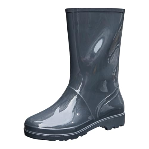 Bottes de pluie femme imperméables mi-mollet pour marche et jardin