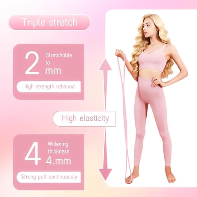 Figure 8 Resistance Band, Figure 8 Resistance Bands for Women Men, 15 lbs Keep Resistance BandFigure 8 for Working Out, Arm, Back, Fullbody Yoga Pulling Rope, Elastic Stretch Bands