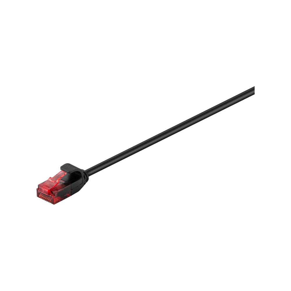 goobay 93713 CAT 6 Slim Patch Cable U/UTP Black Copper Material