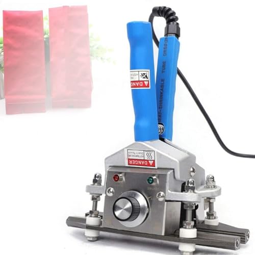 XygZythror Termoselladora Manual, Termoselladoras para Bolsas De PláStico, Termoselladora con Crimpado, para Sellar Papel Laminado Y PláStico De Aluminio