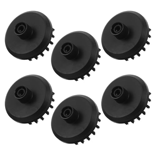 DECORNIJIA 6 Cabezales de Cepillo de Limpieza a Vapor de 3 Pulgadas Redondos Accesorios para Limpiadores a Vapor Multiusos para Cocina Baño y Suelos Cabezales Compatibles para Limpieza