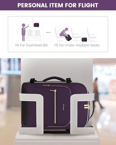 Image of LOVEVOOK 40L Travel Backpack Flight Approved Carry on Backpack,3 Packing Cubes,Waterproof Personal Item Travel Bag,TSA Carry on Luggage Suitcase Travel Essentials,Gifts for Women & Men,fits 17 inch Laptop