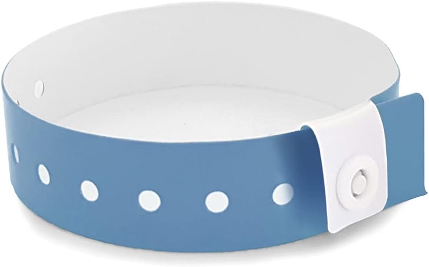 SRF - Pack 100 pulseras de vinilo - Plástico para eventos color azul