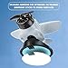 Solar Powered Airplane Shaped Car Ornaments, Solar Airplane for Car Dashboard with Swing Motion When Driving, Cars Interior Center Console Rotating Mini Airplanes, Cool Cars Accessories for Men (#06)