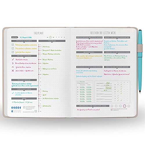 LUX Produktivitätsplaner (Graphitgrau) - DIN A5