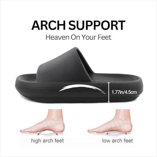 Nube Pillow Slippers For Women and Men House Shoes, Shower Slide, Cloud Slippers, Bathroom Shoes Cushioned Thick Sole Beach Sandals, Lightweight Non-Slip Sandals3