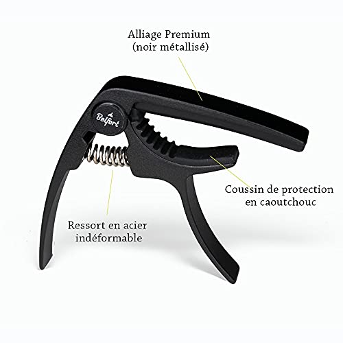 Capo pour guitare + 3 médiators + eBook gratuit Capo robuste pour guitare – Guitare occidentale, guitare acoustique… - Les Beatles, Paul McCartney, John Lennon, RIngo Starr, George Harrison Capo pour guitare + 3 médiators + eBook gratuit Capo robuste pour guitare - Guitare occidentale, guitare acoustique… – Image 6
