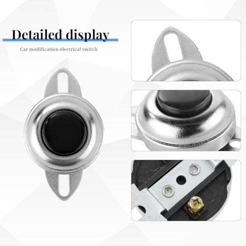 image for Zpana Car Horn Button, 3PCS 12V 24V Round Flush Mount Vehicle Horn Swi