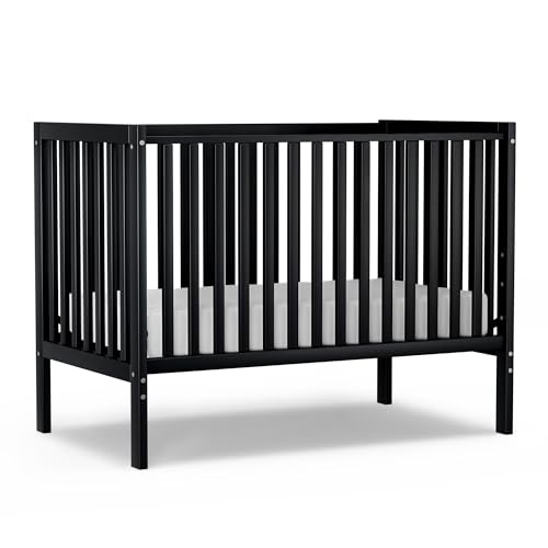 Saylike 5-in-1 Convertible Baby Crib & Toddler Bed Black