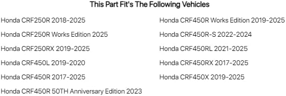 TUSK Folding Shift Lever Black/Red Tip for Honda CRF450RX 2017-2022