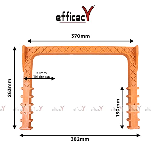 Image of Efficacy Pvc Foot Step Rungs Big Size 300 X 165 X 25 MM Rod Size 16 mm Suitable for Construction Sites, UG Sump Tank, Swimming Pools, Over Head Tanks (1 Nos)