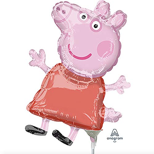 Anagram Peppa Pig   Globo de aluminio (30,5 cm), multicolor