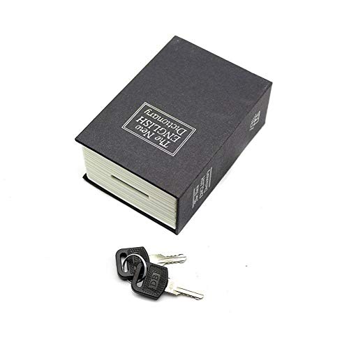 Preisvergleich Produktbild Wuudi Büchersafe mit Zahlenschloss, tragbare Wörterbuchform Tresor, Sicherheitsverriegelung, Geheimbox für Münzen, Bargeld, Schmuck