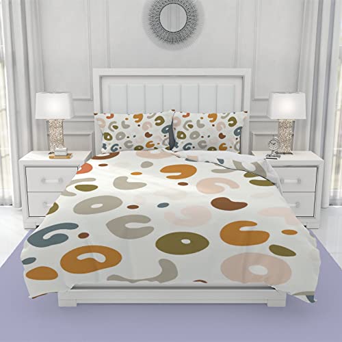 Xollar 2 Pcs Bedding Set Twin Size Boho Dotted Pattern, Ultra Soft Microfiber Comforter Duvet Cover Set With Pillowcases For Girls Boys #TOP5