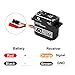 FLASH HOBBY 60KG Brushless Servo IP67 Waterproof Servo 14V High Torque Servo with Full Metal Gear for 1/8 1/10 RC Crawler Car Truck or Robotic Parts (360°)