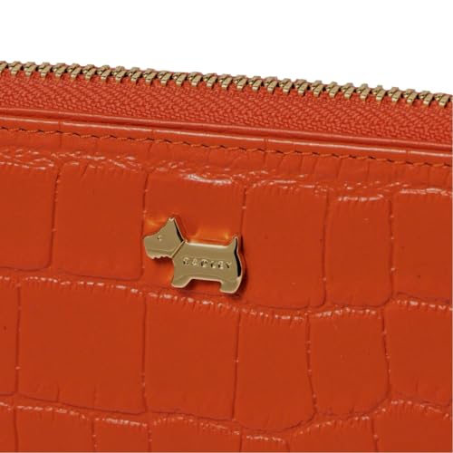 RADLEY London Chelsea Faux Croc Large Zip Around Continental Wallet (Medium Red)3