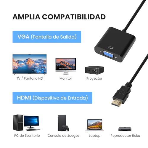 Listado de Adaptador hdmi a vga para comprar online. 2 Listado de Adaptador hdmi a vga para comprar online. 2