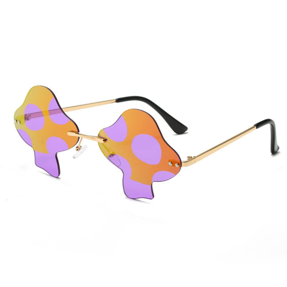 Lunettes de mode sans monture pour soirées et bal rétro