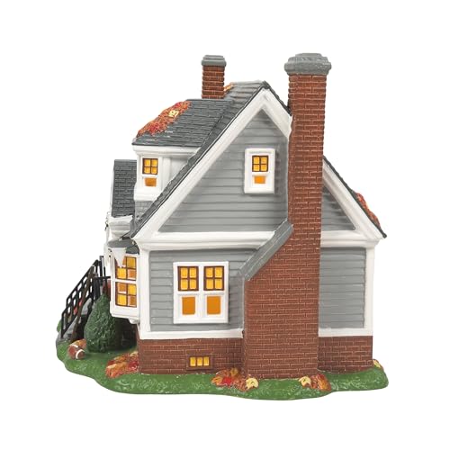 Edificio iluminado miniatura decorativo multicolor de cerámica de 7.36 pulgadas 5