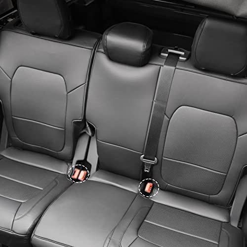 Mabett Seat Covers Protector With Backrest And Armrest For Ford Bronco Accessories 2021 2022 2023 4-Door Full Set Pu Leather Interior Covers (Black) #TOP3