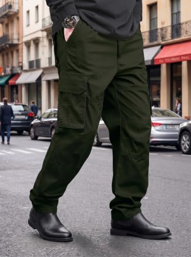 Image of Amazon Brand - INKAST Men Multi-Pocket Cargo Pants Casual Fit Trousers Stylish Cargo Trousers