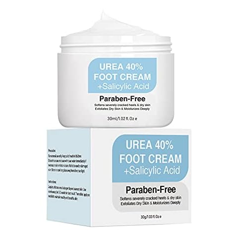 Hocossy Foot cream Urea Cream 40 Percent for Feet Anti Crack Dryness Hand& Foot 1OZ Heel Cracked Repair Cream Moisturizing Removal Exfoliates Callus Dead Skin Feet Care Cover