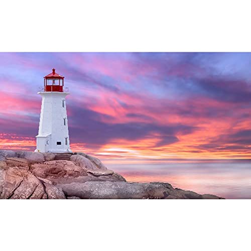 Peinture Diamant 5D Phare de la Mer pour Briser l'Ennui et Réduire le Stress à la Maison