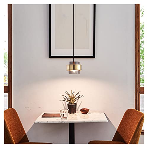 Lustre LED personnalité nordique à tête unique pour couloir et escalier