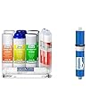 iSpring F10KU 1-Year Replacement Supply Filter Cartridge Pack Set for 7-Stage Alkaline Mineral UV Reverse Osmosis RO Systems, 10 Piece, White | iSpring Greatwell Reverse Osmosis Membrane 100 GPD 11.75” X 1.75”