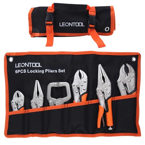 LEONTOOL 6-Piece Locking Pliers Set, Vice Grips Pliers Set, 5