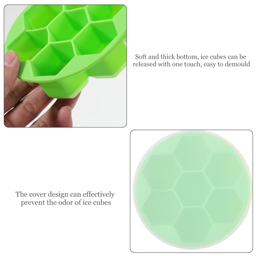 Molde de silicona para cubitos de hielo con tapa 7 compartimentos miniatura 4