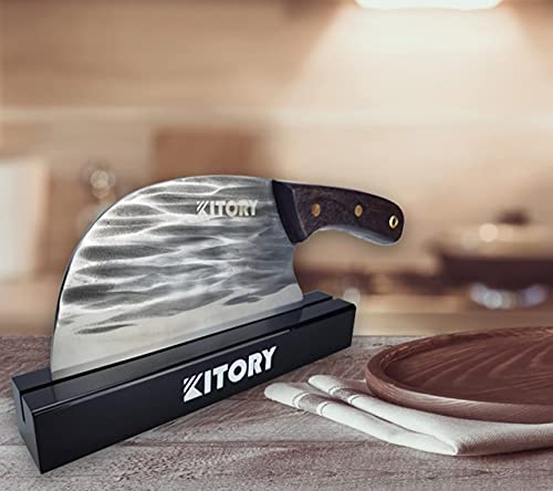 Square Cleaver Knife Block, Knife Stand/Holder Especialy For Square Cleaver Knife Display Or Exhibition - Elegant Black Acrylic, From Kitory #TOP4