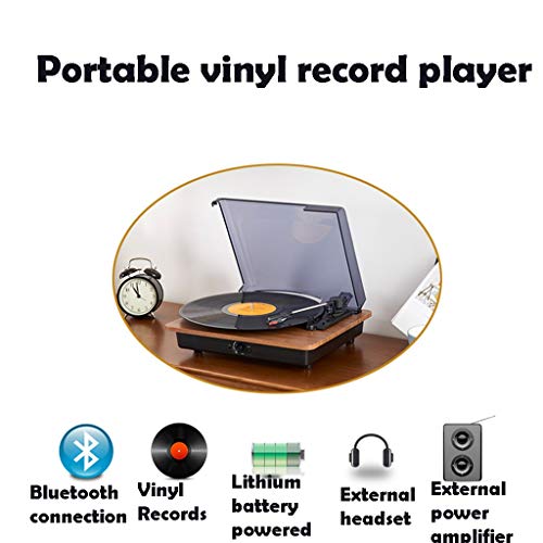 Tourne-Disque, Platine Vinyle Vintage à entraînement par Courroie à 3 Vitesses, Tourne-Disque phonographe avec Haut… - Les Beatles, Paul McCartney, John Lennon, RIngo Starr, George Harrison Tourne-Disque, Platine Vinyle Vintage à entraînement par Courroie à 3 Vitesses, Tourne-Disque phonographe avec Haut… – Image 3