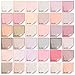 LanFo 36 Colors Acrylic Nail Powder Set Pink Brown Glitter Acrylic Powder Quick Drying Nail Acrylic Powder Professional Acrylic Nail Art Kit for French Nail Extension