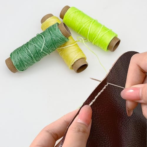 Hilo encerado para coser cuero, 42 colores, 33 yardas c/u miniatura 3