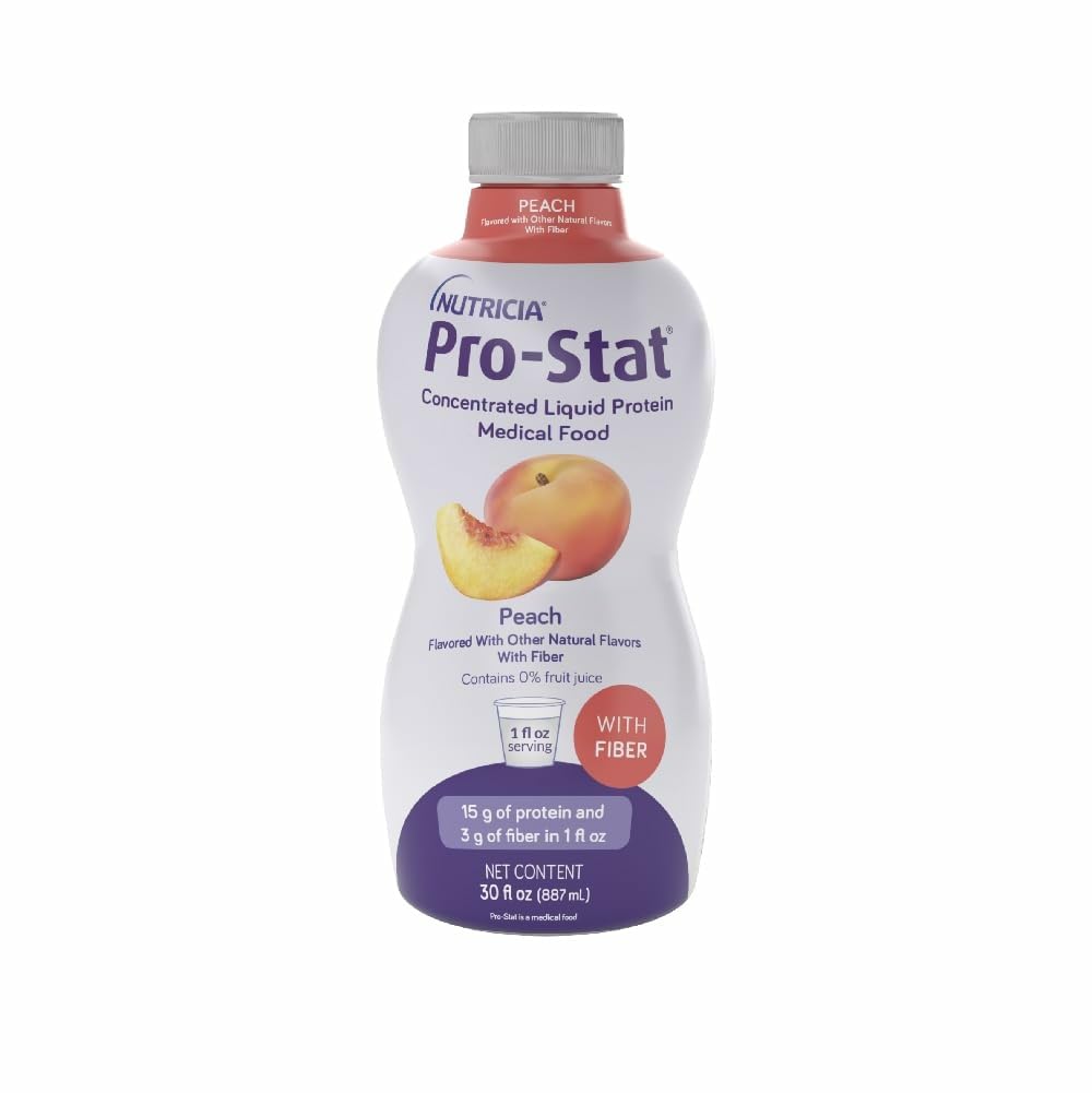 Pro-Stat Bebida proteica líquida concentrada de colágeno hidrolisado, 15 g por 30 mL, sabor pêssego, 887 mL