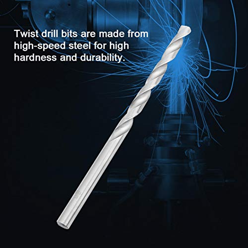 peças 4-10mm broca extra longa, ferramenta de broca helicoidal de haste reta de aço de alta velocida