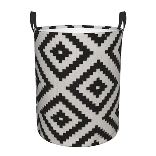 Cestos Para La Colada Alfombra Moderna Cesto De Almacenamiento Con Asas Cesto De Ropa Sucia Impermeable Laundry Basket Para Dormitorio Baño Apartamento 40X50CM