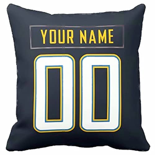 Image of ANTKING Los Angeles Throw Pillow with Custom Name and Number Personalized Gift for Men Women Boys