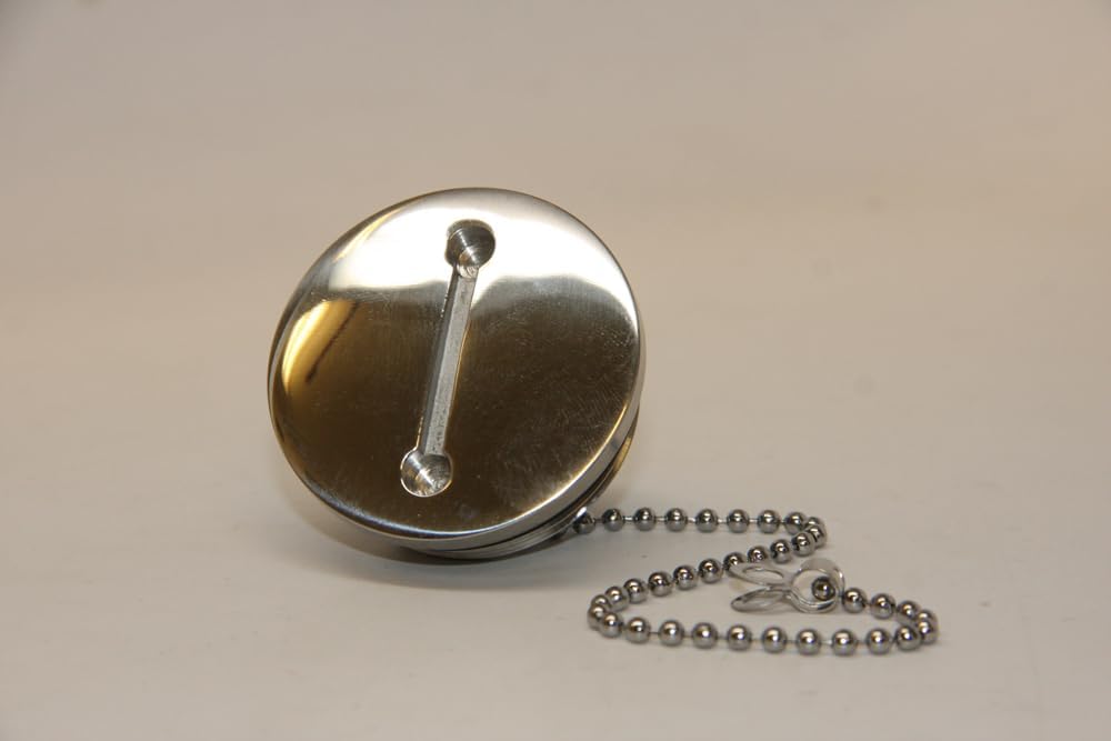 Replacement Cap 1-1/2 Inch Hose Stainless Steel W/Attachment Chain