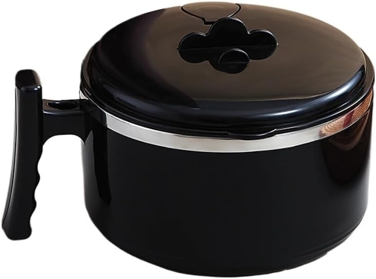 Double-Layer Thermal Lunch Box Stainless Steel Liner Instant Noodle Bowl Fruit Salad Bowls Food Container with Lid