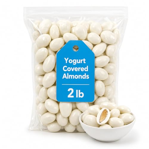 Yogurt Covered Almonds, Crunchy Whole Nuts in Creamy Sweet Coating, 2 lb image 2
