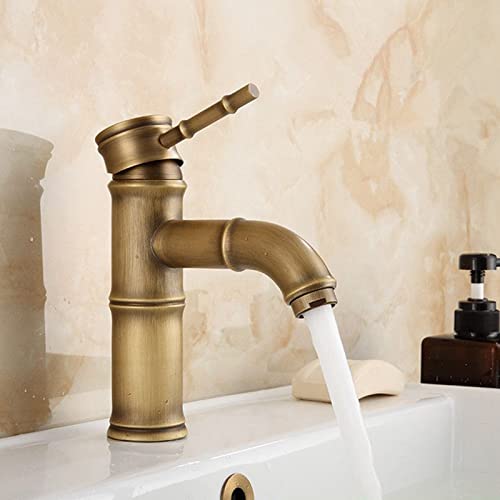 Robinet cascade de salle de bain rétro mitigeur lavabo monotrou - 3