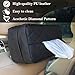 Car Tissue Holder for 120 Standard Tissue,Leather PU Tissues Box Cover for Car Backseat,Extra Large Rectangle Napkin Holder Soft Rectangular,Fits for Kleenex tissues,for Storage& Organization (Black)
