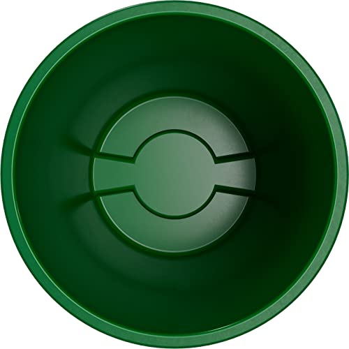 Image of SPARTA Bronco 20 Gallon Trash Can, Thick Polyethylene Bin, NSF Certified Waste Container with Top Handles, Bottom Handholds, Reinforced Base and Stackable, LLDPE, 20 Gallon, Green (Pack of 6)