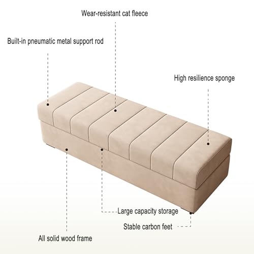Pouf carré en bois massif haut de gamme au design marron élégant