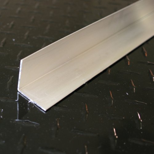 Image of M-D Building Products 58289 1-1 /2 in. x 1-1 /2 in. x 1 /16 in. x 72 in. Mill Aluminum Angle Shape