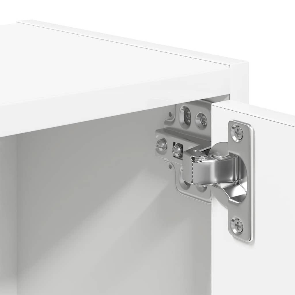 vidaXL Estantería de Madera de ingeniería Blanca 40x24x77 cm, estantería para Libros, estantería para Libros, Estante de Almacenamiento